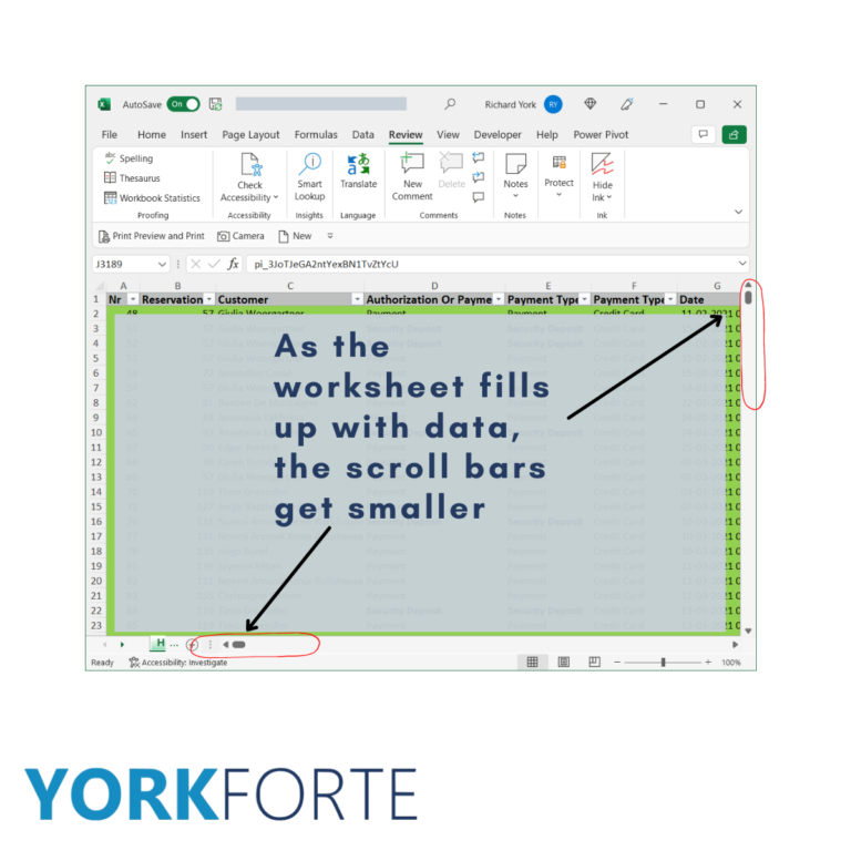 Tip to speed up your excel files