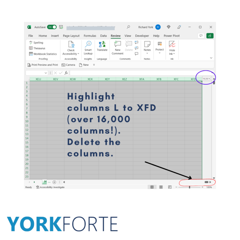 Top Tip to speed up your excel files